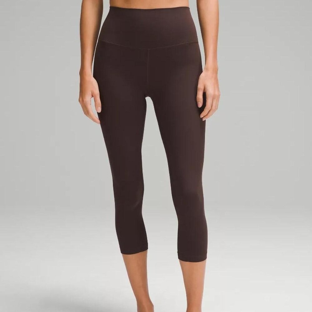 Lululemon Brown high-waisted capri leggings Size 4